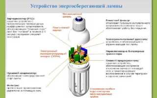 Как устроена и работает энергосберегающая лампа?