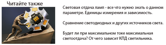 что такое световая отдача