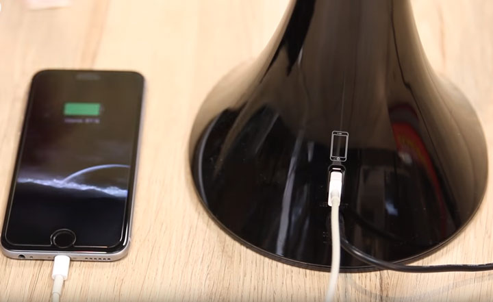 настольная светодиодная лампа со встроенной usb зарядкой