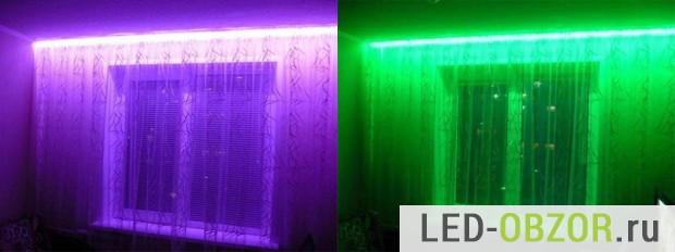 Карниз с RGB  подсветкой