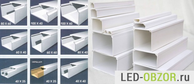 Белый кабельный канал