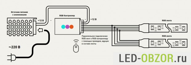 Подключить и запитать по схеме очень просто